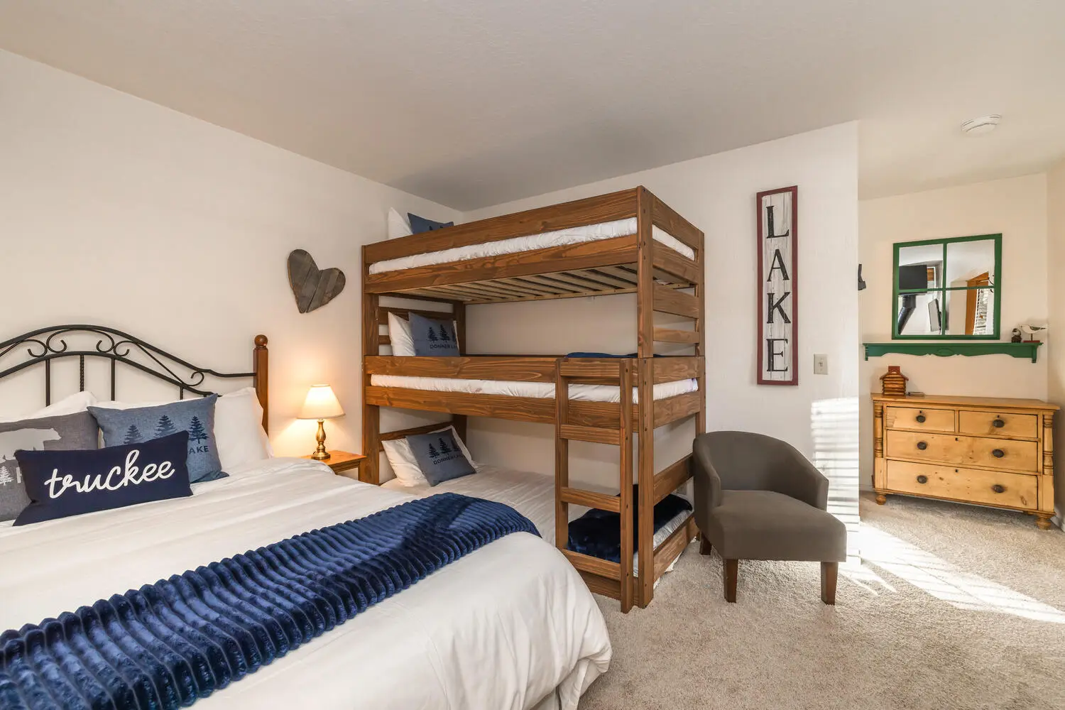 Superior Suite — queen bed and triple Twin XL bunk