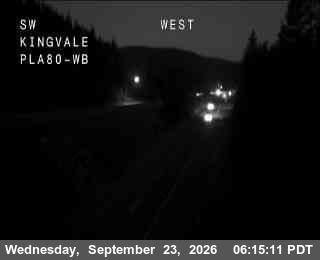 Caltrans camera: I-80 westbound at Kingvale
